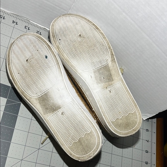 Gold Glitter Women's Sneakers - Picture 8 of 9
